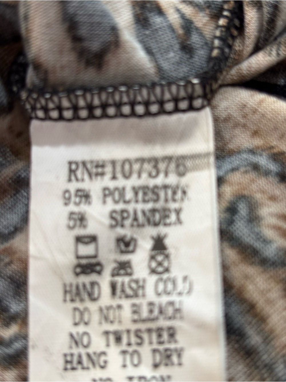 Available Black Pullover Summer Sweatshirt Leopard Print Panels, Large - Picture 6 of 6